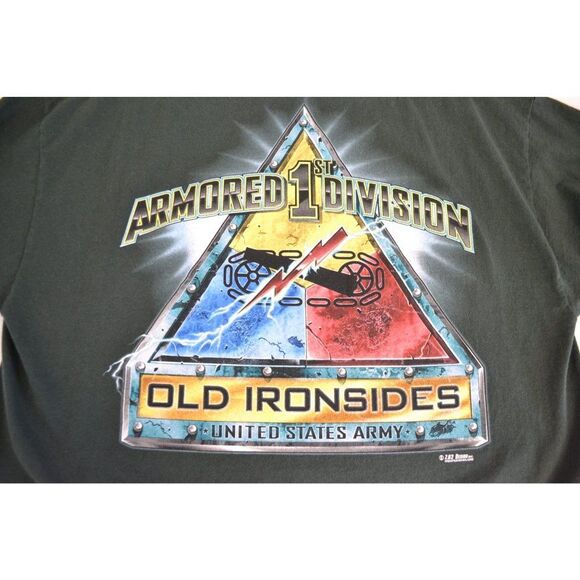 US Army Men's XXL Green Short Sleeve Graphic Print T-Shirt - Picture 10 of 12